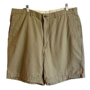 Haggar Mens Khaki Cotton Shorts Size 38